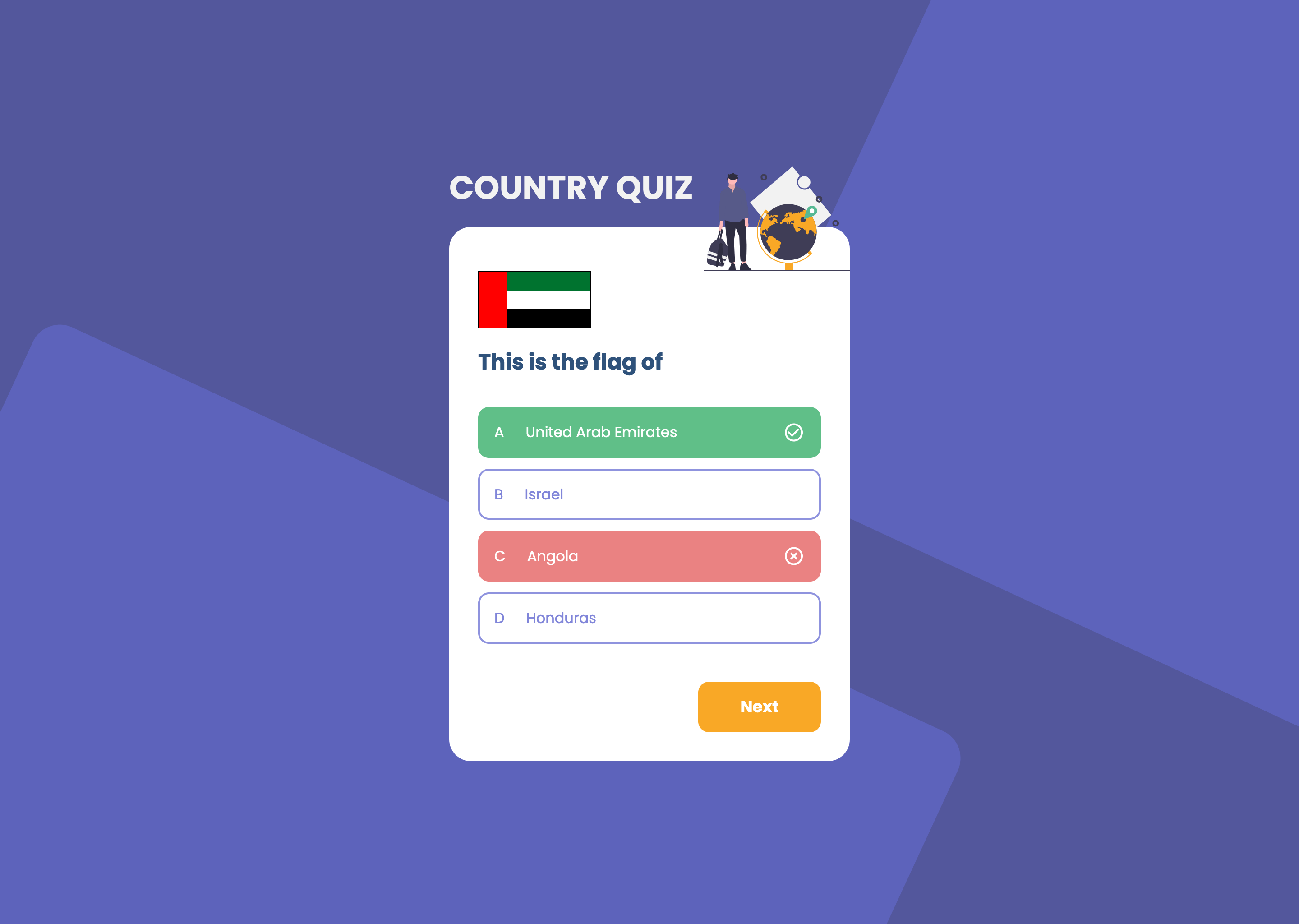 Quiz game screenshot